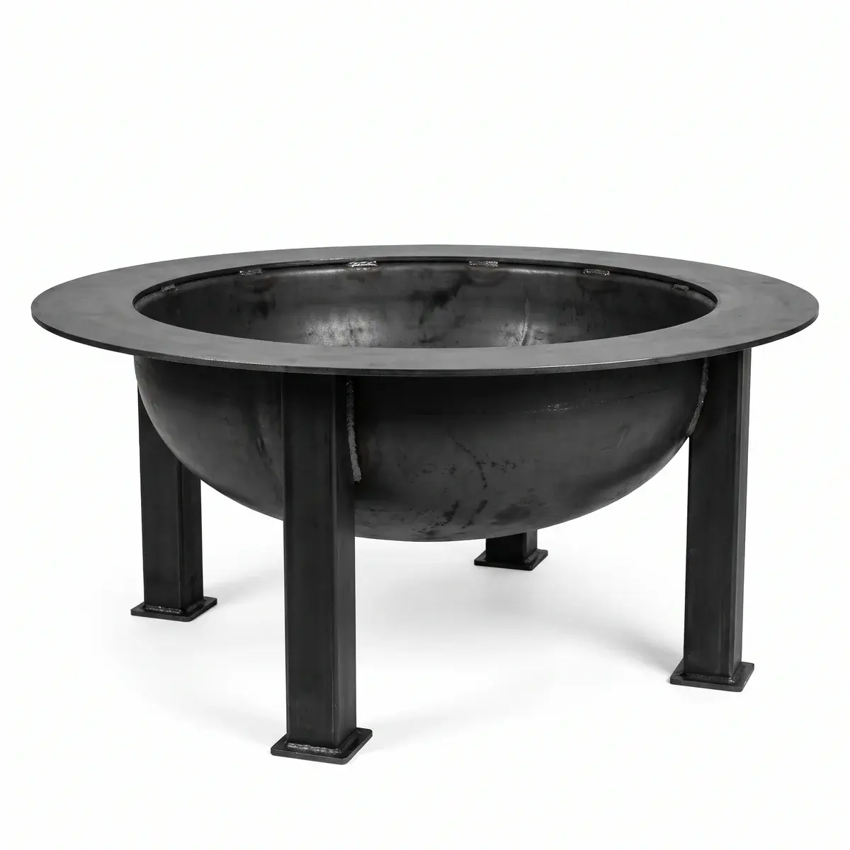 Vatră de foc metalică rotundă pe picioare, pentru grădină, Timișoara