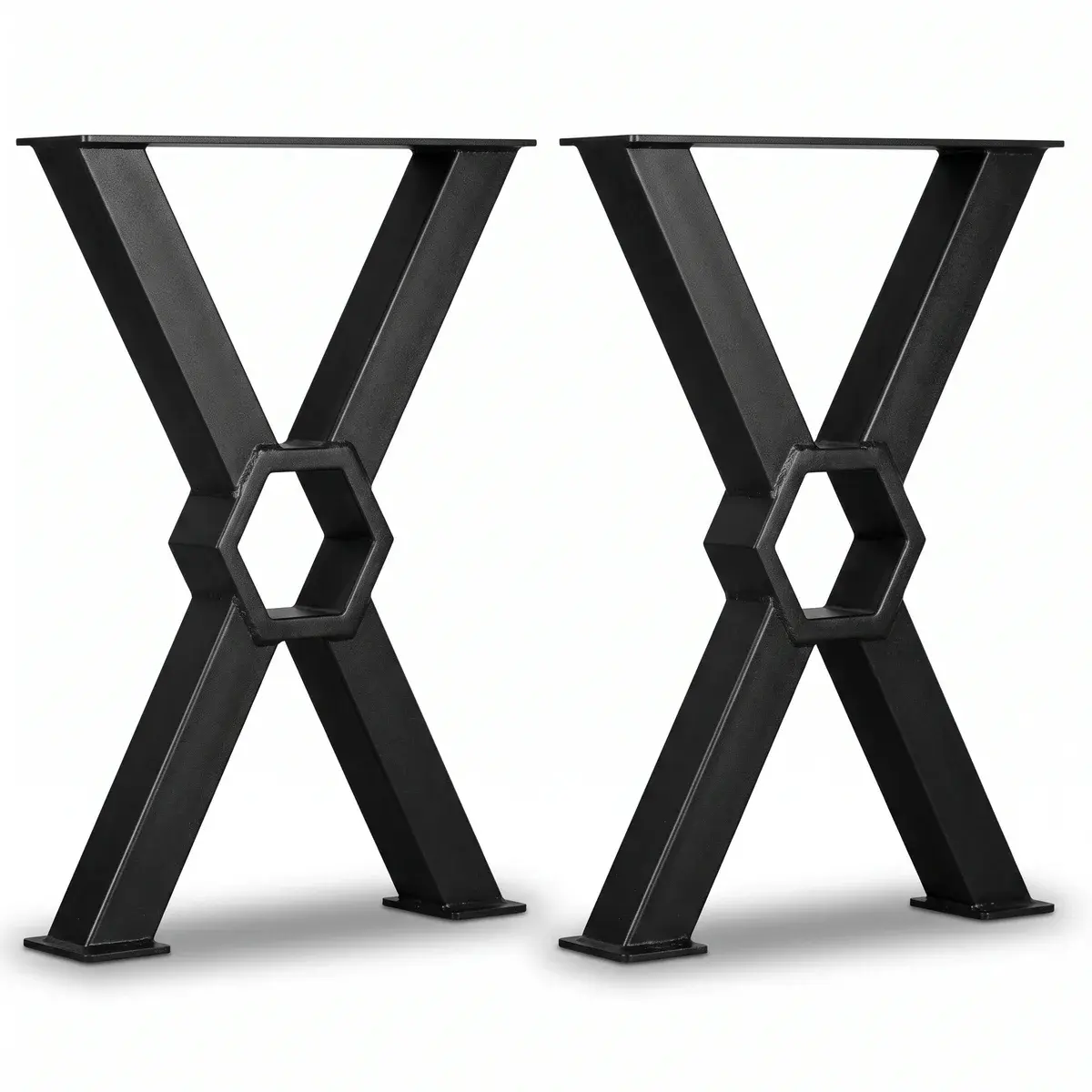 Picioare de masă din metal cu model hexagonal, design deosebit, lucrate la comandă