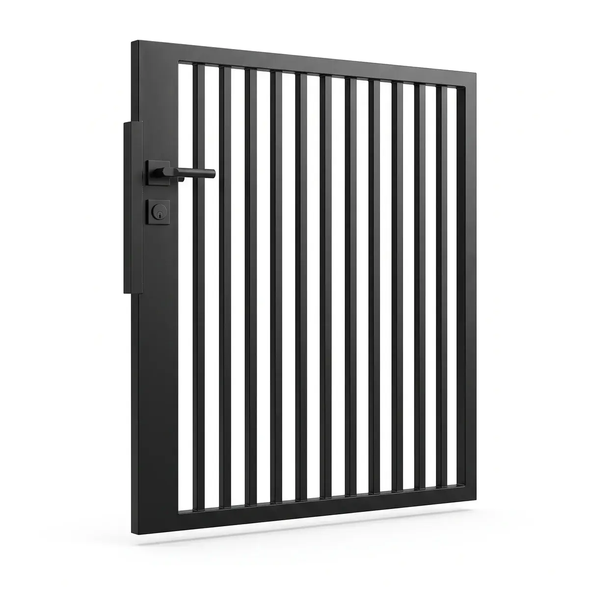 Portiță pietonală metalică cu șipcă verticală egal distanțată, Timișoara